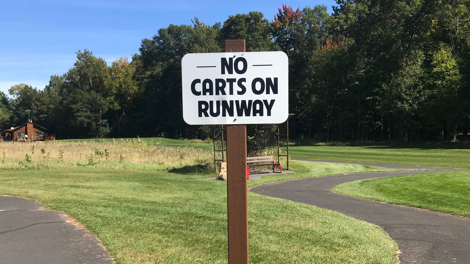 Voyager Village runway sign